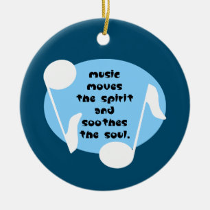 Musik beruhigt den Geist Keramik Ornament