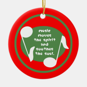 Musik beruhigt den Geist Keramik Ornament