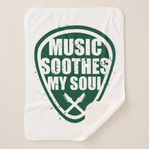 Musik beruhigt mein Soul Sherpadecke