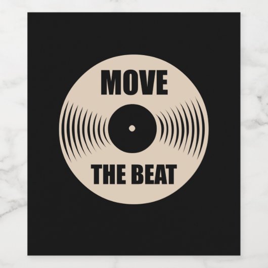 Musik bewegt den Sieg Weinetikett (Einzelnes Label)