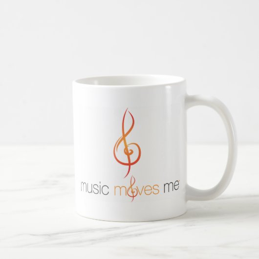 Musik bewegt Me™ doppelseitige Logo-Tasse Kaffeetasse (Rechts)