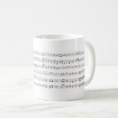 Musik-Blatt Kaffeetasse (VorderseiteRechts)