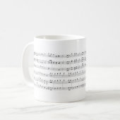 Musik-Blatt Kaffeetasse (Vorderseite Links)