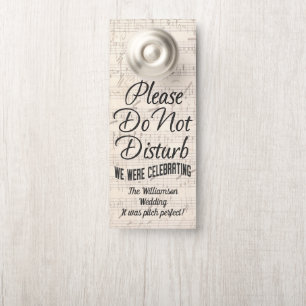 Musik-Blatt-stören Vintages Hochzeits-Willkommen Türanhänger