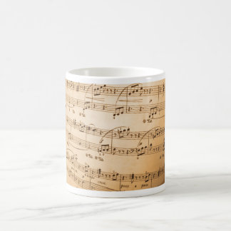 Musik-Blattklassiker-Tasse Kaffeetasse