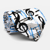 Musik-Blues-Krawatte Krawatte (Gerollt)