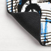 Musik-Blues Mousepad (Ecke)