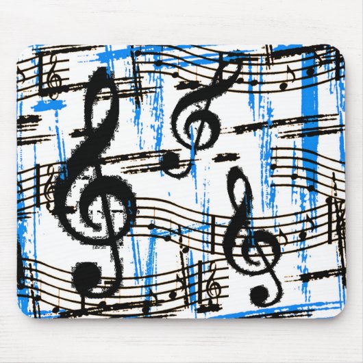 Musik-Blues Mousepad (Vorne)