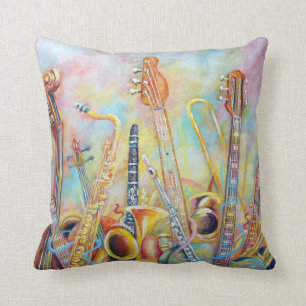 Musik-Blumenstraußkissen Kissen
