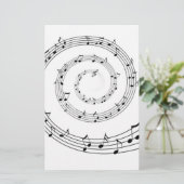 Musik Briefpapier (Stehend Vorderseite)