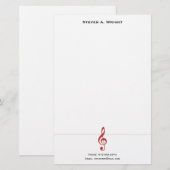 Musik Briefpapier (Vorne/Hinten)