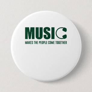 Musik bringt die Menschen zusammen Button