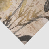 Musik Butterfly Herbstfalldekouation Bluepapier Seidenpapier (Detail)