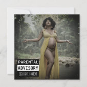 Musik-CD Album Cover Baby Shooter Einladung (Vorderseite)