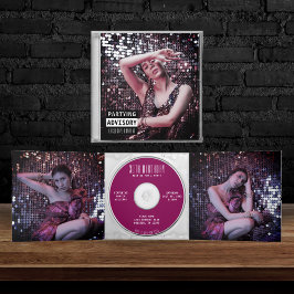 Musik CD Album Cover Booklet Geburtstagsparty Dreifach Gefaltete Einladung