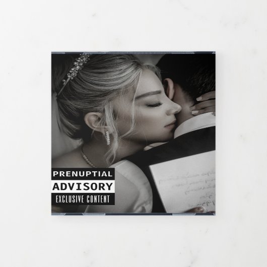 Musik-CD-Album-Cover Wedding All in One Dreifach Gefaltete Einladung (Cover)