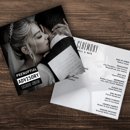 Musik-CD-Albumcover Hochzeit Programm