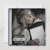 Musik CD Case Album Cover Wedding Dankeskarte (Vorderseite)