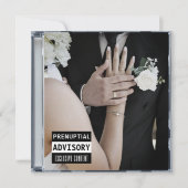 Musik CD Case Album Cover Wedding Einladung (Vorderseite)