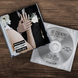 Musik CD Case Album Cover Wedding Einladung