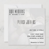 Musik CD Case Album Cover Wedding Einladung (Rückseite)