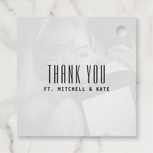 Musik CD Case Album Cover Wedding Geschenkanhänger (Rückseite)