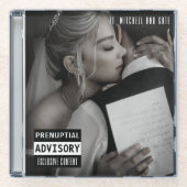 Musik CD Case Album Cover Wedding Glasuntersetzer (Vorderseite)