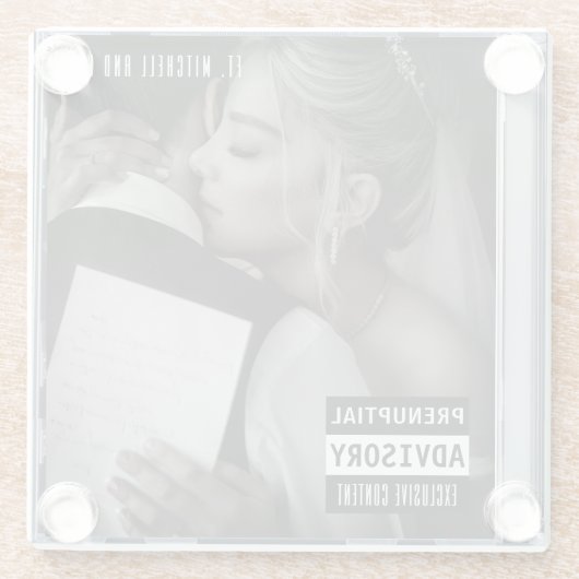 Musik CD Case Album Cover Wedding Glasuntersetzer (Rückseite)