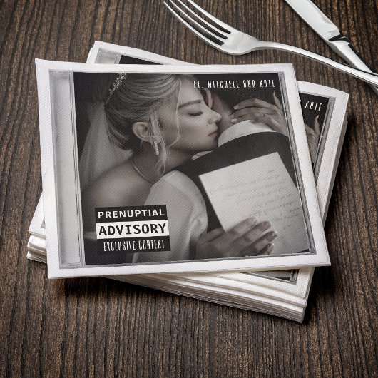 Musik CD Case Album Cover Wedding Serviette
