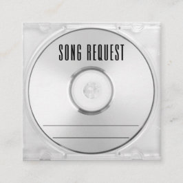 Musik-CD-Case-Song-Anfrage Begleitkarte