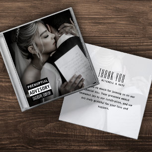 Musik-CD-Hülle Albumcover Hochzeit Dankeskarte