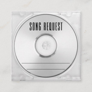 Musik-CD-Hüllen-Songwunsch Begleitkarte