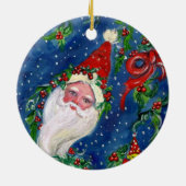 MUSIK CHRISTMAS NIGHT /SANTA CLAUS BUGLER KERAMIKORNAMENT (Hinten)