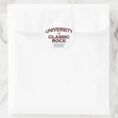 MUSIK-CLASSIC ROCK RUNDER AUFKLEBER (Tasche)