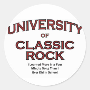 MUSIK-CLASSIC ROCK RUNDER AUFKLEBER