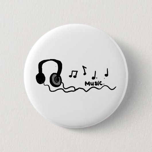 Musik Cooles Design! Button (Vorderseite)