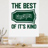Musik Das Beste daran ist gut Poster (Küche)
