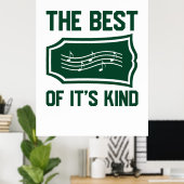 Musik Das Beste daran ist gut Poster (Heimbüro)