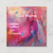 Musik, Dekoration, Theaterkünstler Quadratische Visitenkarte (Vorderseite)