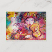 Musik, Dekoration, Theaterkünstler Visitenkarte (Rückseite)