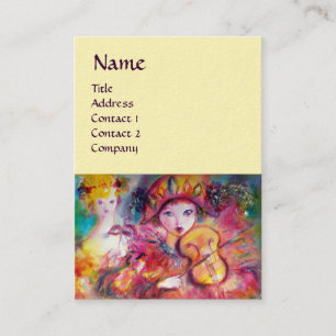 Musik, Dekoration, Theaterkünstler Visitenkarte