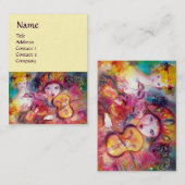 Musik, Dekoration, Theaterkünstler Visitenkarte (Vorne/Hinten)