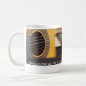 Musik denkt mit Gitarre Kaffeetasse (Links)
