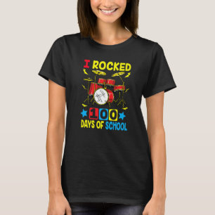 Musik Der 100. Tag der Schule ich Rockte 100 Tage T-Shirt