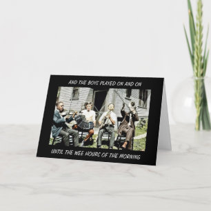 MUSIK DER 4-STÜCKE-BAND-MUSIKANER-INSTRUMENTE DER  KARTE