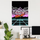 Musik der 80er Jahre Poster (Heimbüro)
