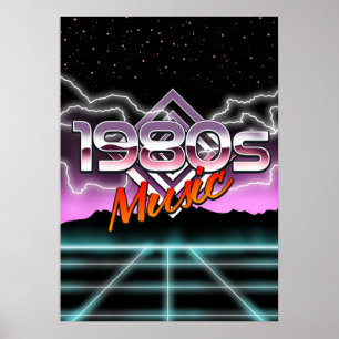 Musik der 80er Jahre Poster