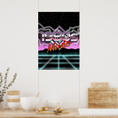 Musik der 80er Jahre Poster (Küche)
