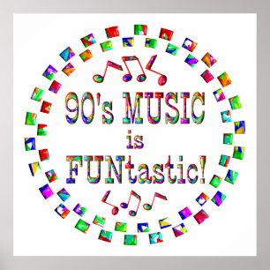 Musik der 90er Jahre ist FUNtastic Poster