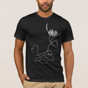 Musik der Liebe I nur für schwarzes T-Shirt (T16)